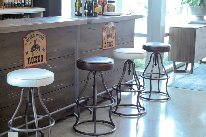 Bowie Stool - Vintage Brown Leather