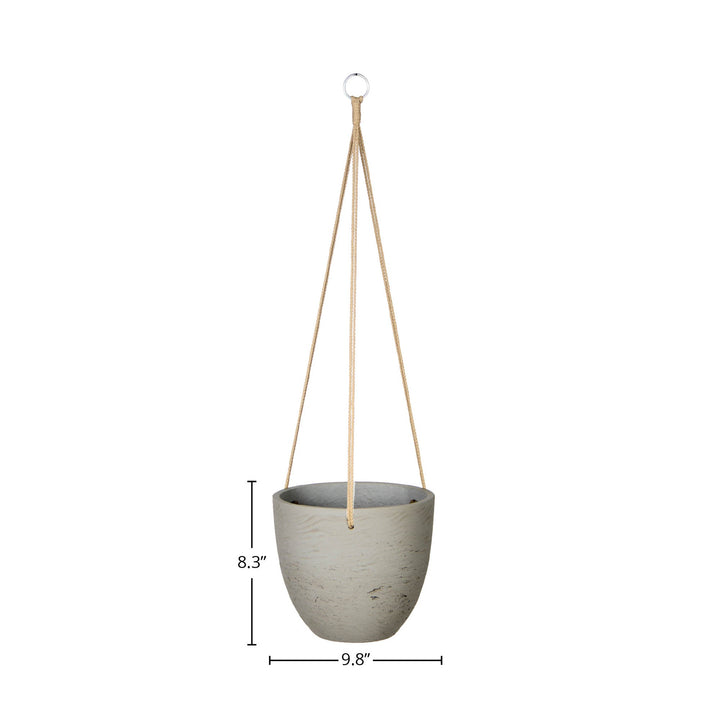 Classic Medium Hanging Pot - Cement Grey