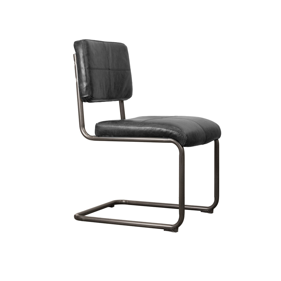 Cobain Dining Chair - Black Leather