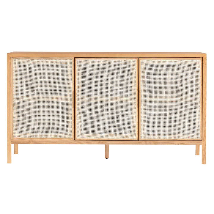 Rattan 3 Door Sideboard - Natural