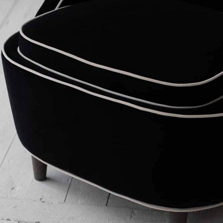 Ebony Club Chair - Black