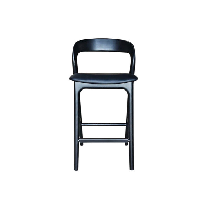 Rotondo Counter Stool - Black Frame w/ PU Seat