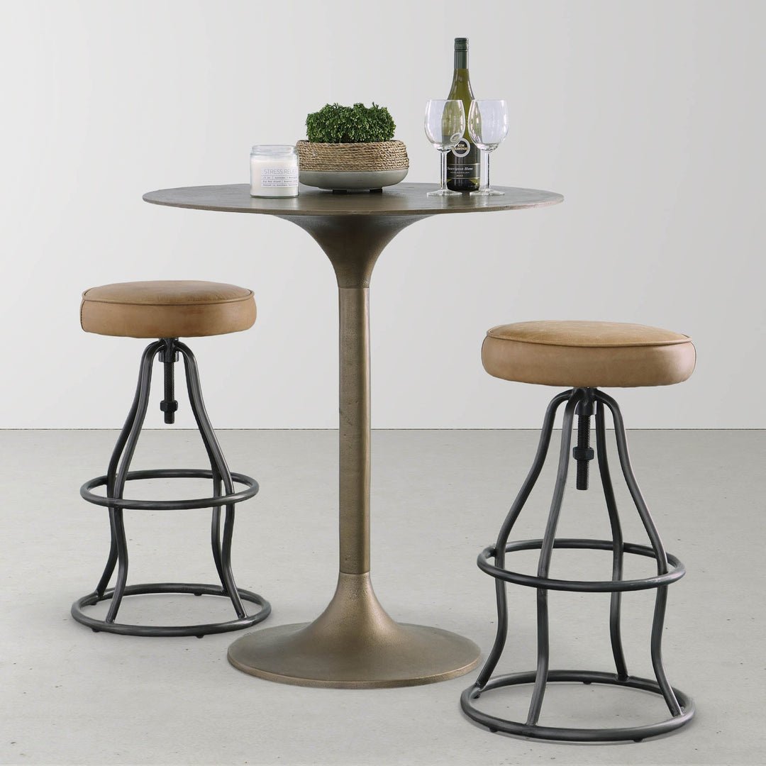 Bowie Stool - Cognac Leather