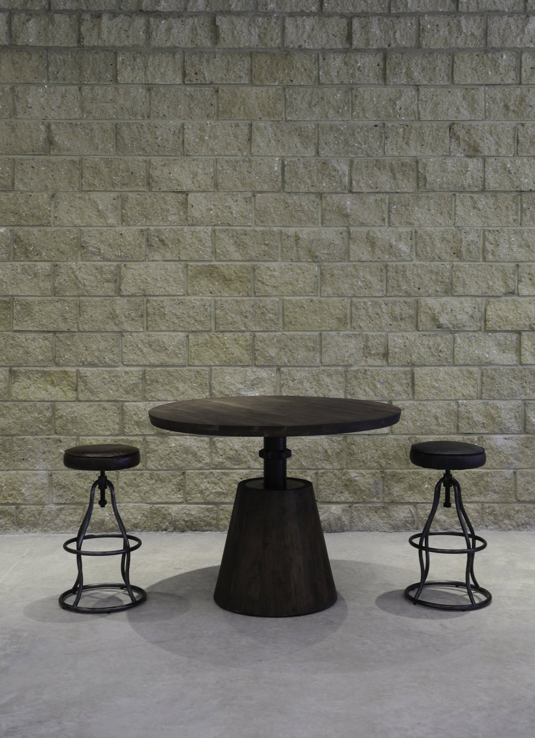 Bowie Stool - Black Leather