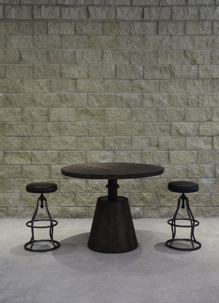Bowie Stool - Black Leather