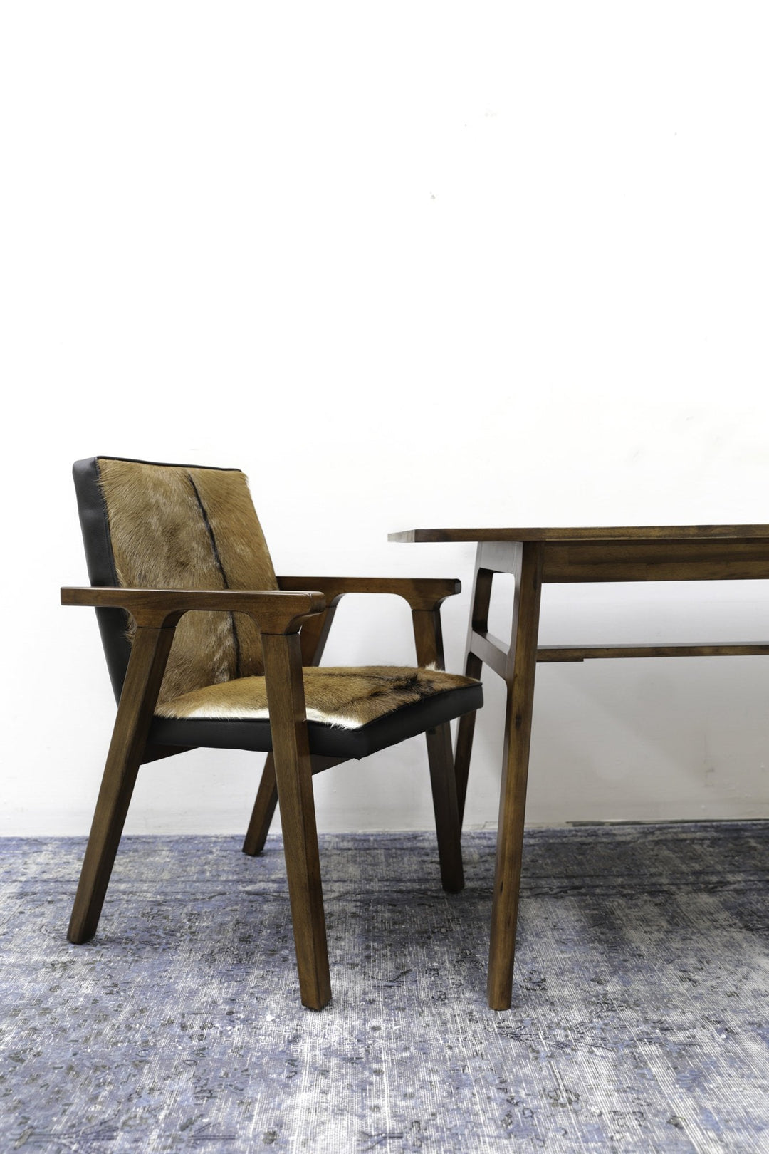Rio Cool Armchair - Cool Brown & Leather