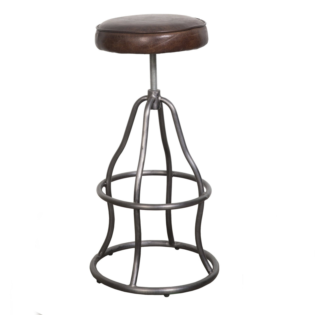 Bowie Stool - Vintage Brown Leather