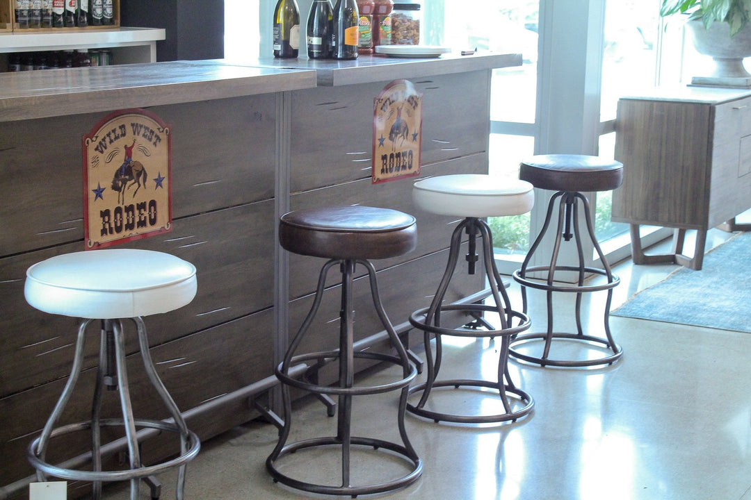Bowie Stool - Vintage Brown Leather