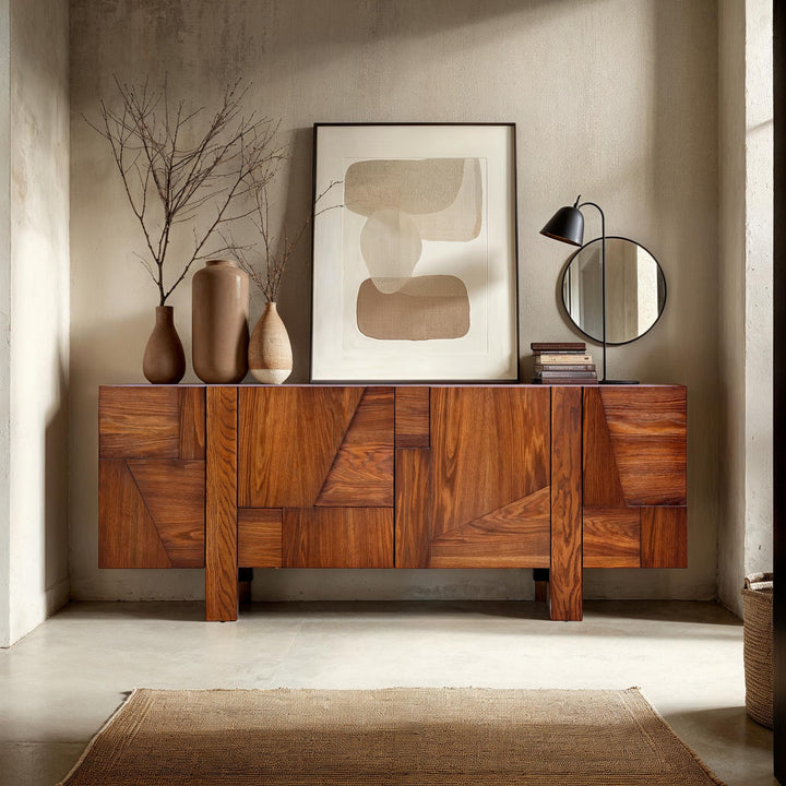 Abstract 4 Door Sideboard