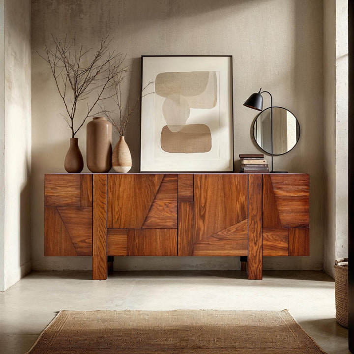 Abstract 4 Door Sideboard