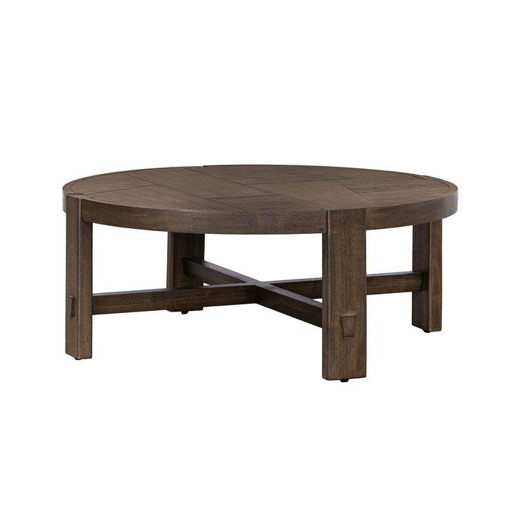 Abstract Coffee Table - Smoked Acacia
