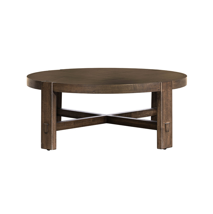 Abstract Coffee Table - Smoked Acacia