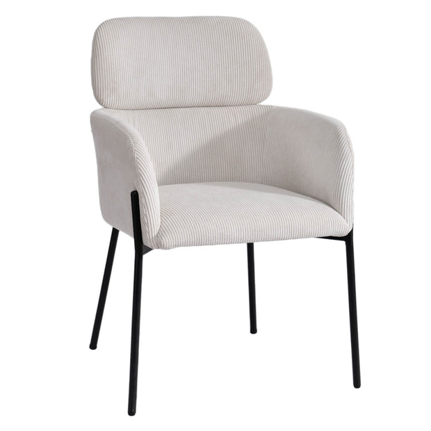 Allegra Dining Chair - Corduroy White