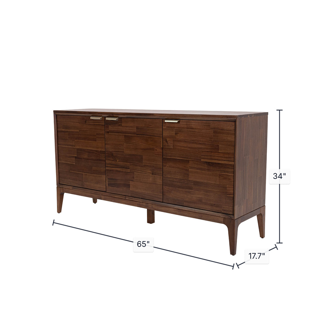 Allure Wooden 3 Door Sideboard