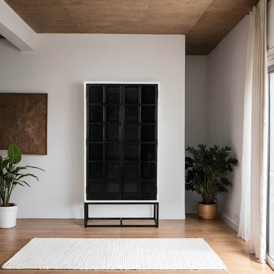 Caged Tall Cabinet