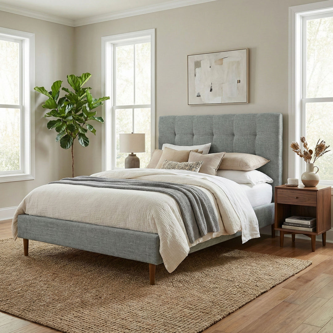 Audrey King Bed - Slate