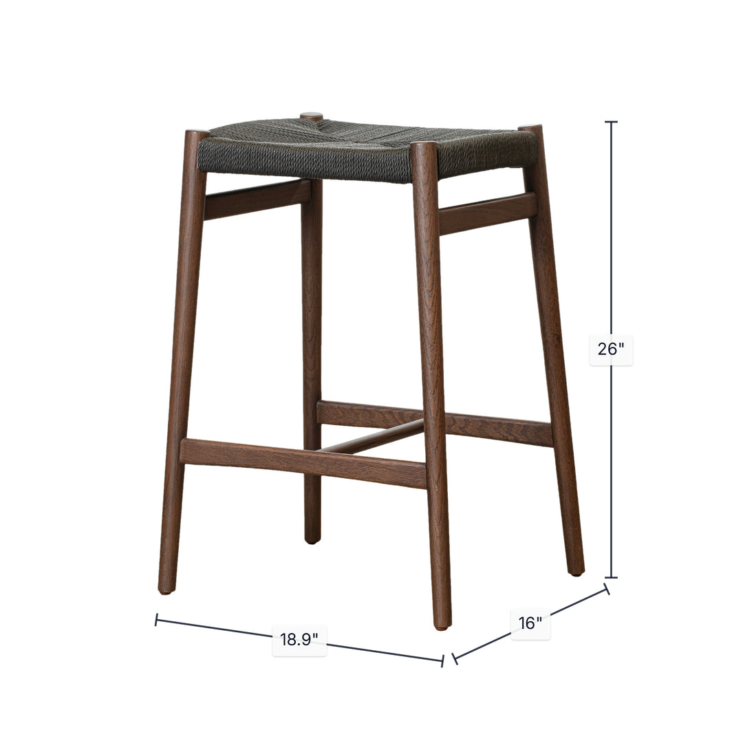 Bali Backless Counter Stool - Cocoa