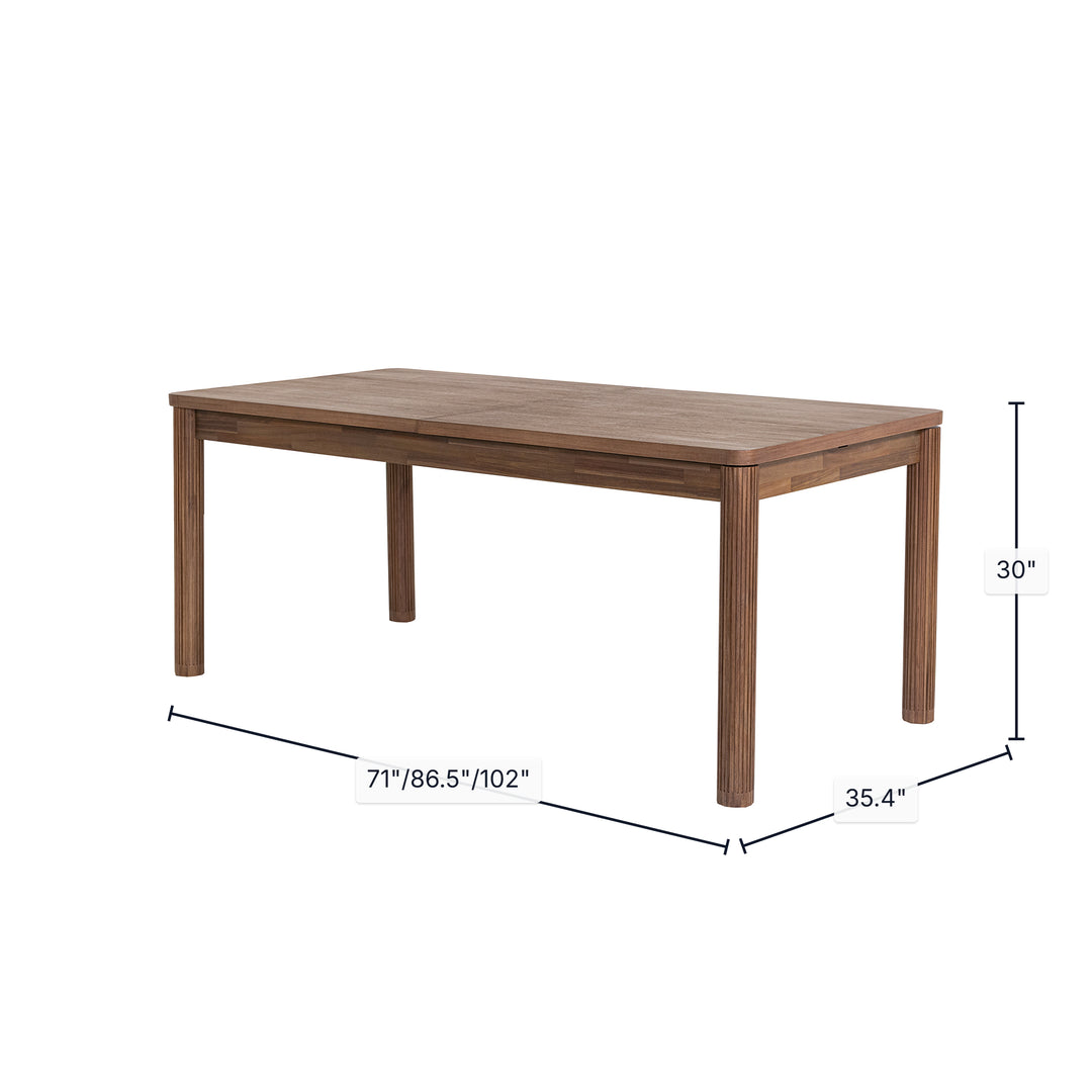 Barolo Extension Dining Table 71/102"