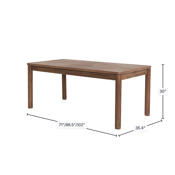 Barolo Extension Dining Table 71/102"