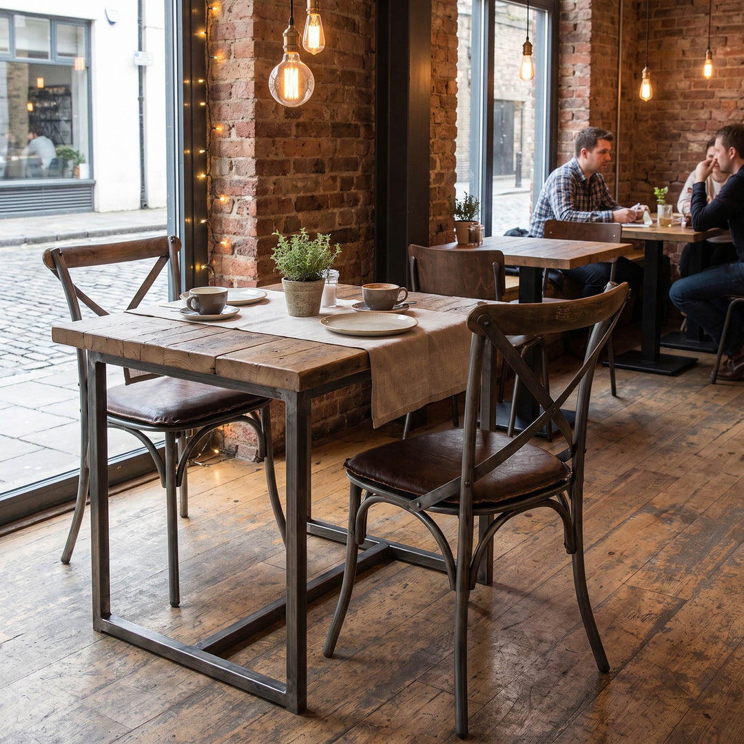 Metal Crossback Chair