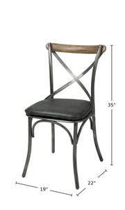 Metal Crossback Chair