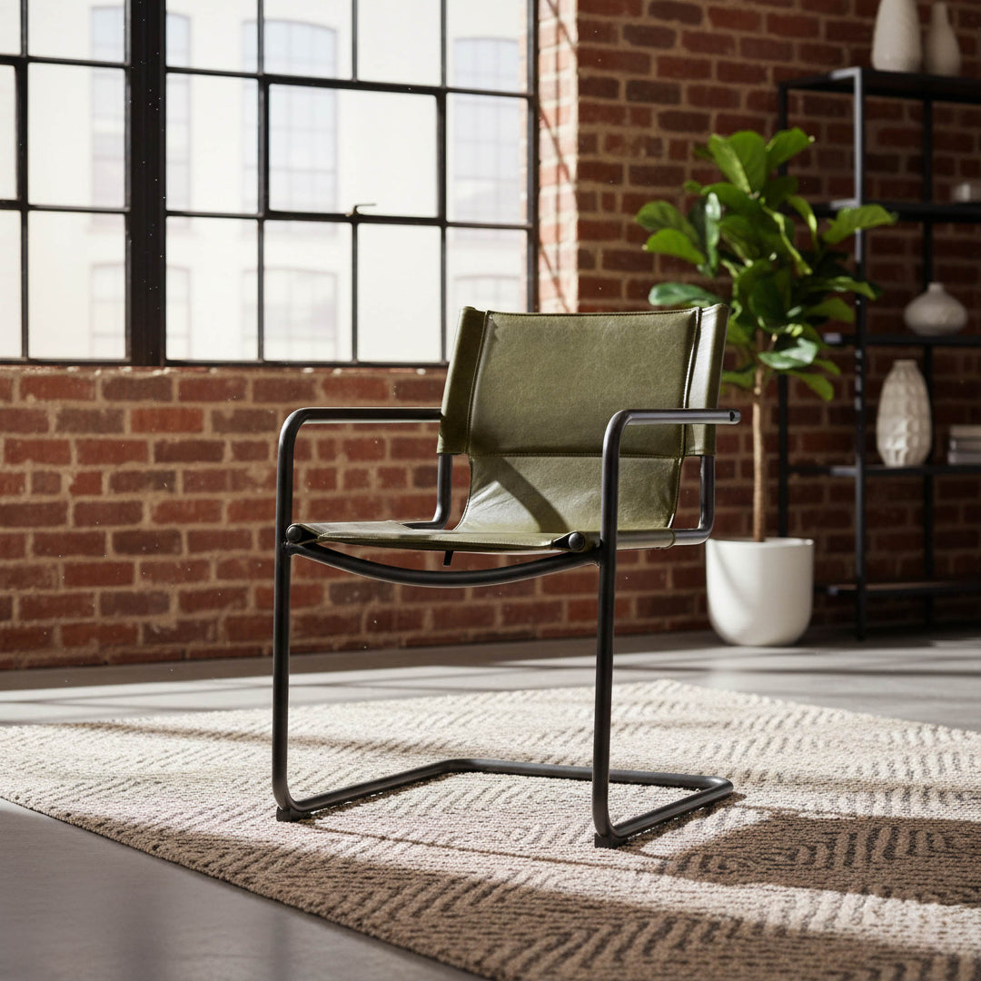 Billy Arm Dining Chair - Matcha