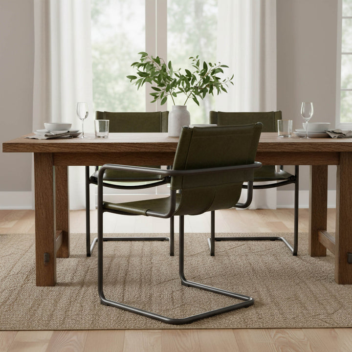 Billy Arm Dining Chair - Matcha