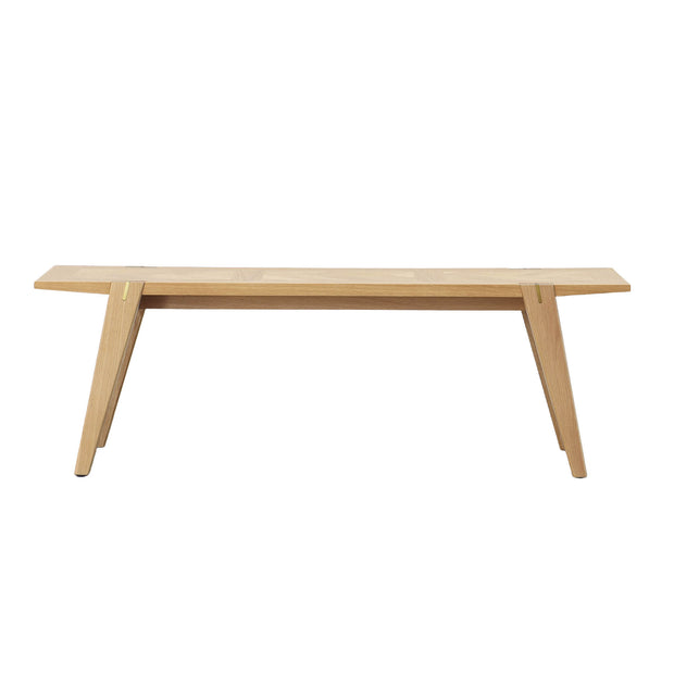 Colton Small Dining Bench w/ Brass
