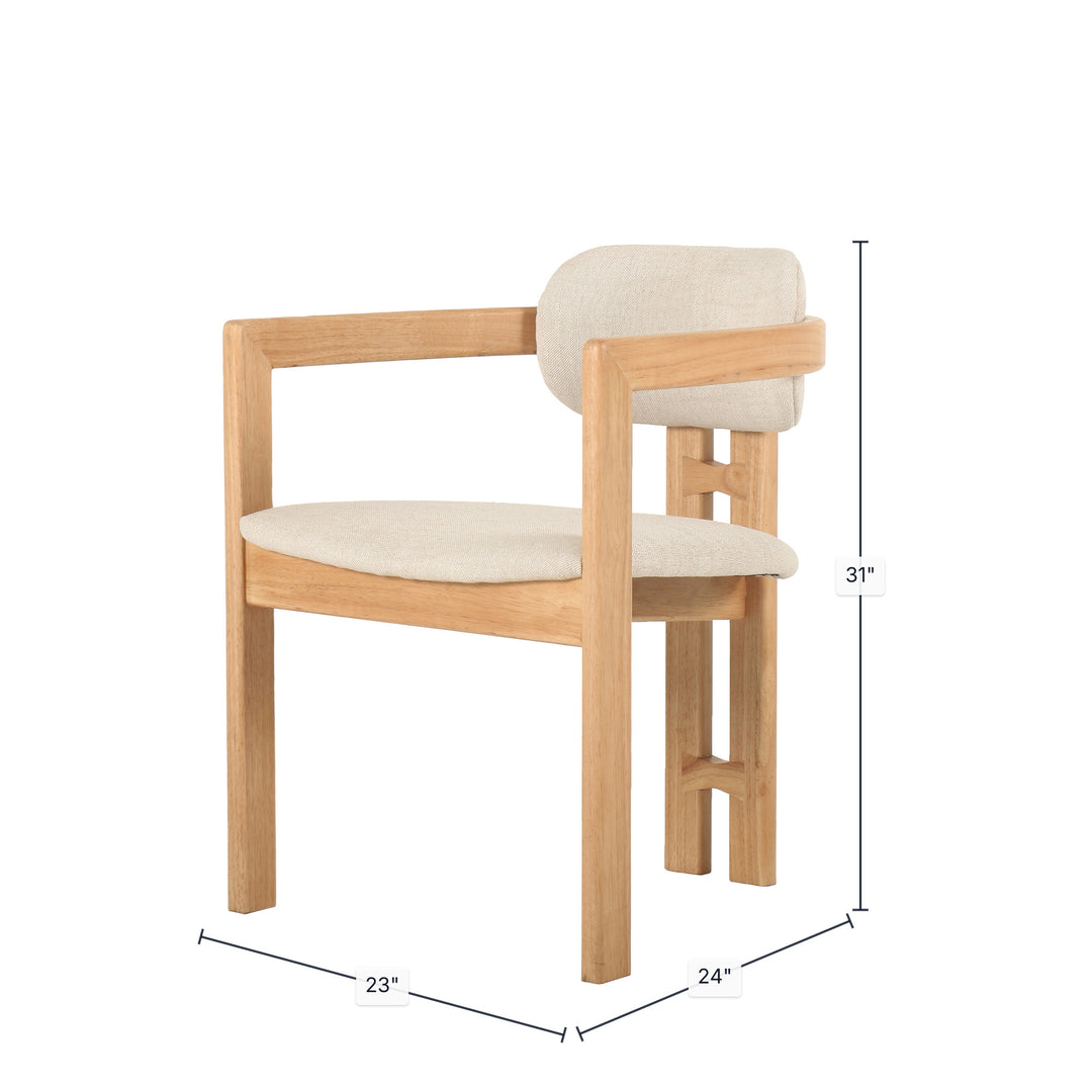 Monterrey Dining Chair - Cream Tweed
