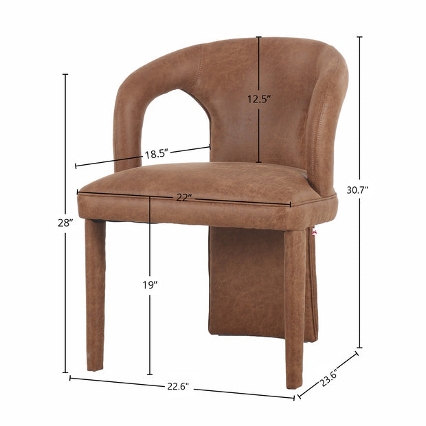 Naomi Dining Chair - Cognac