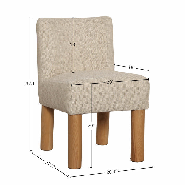 Destiny Dining Chair - Tweed Natural