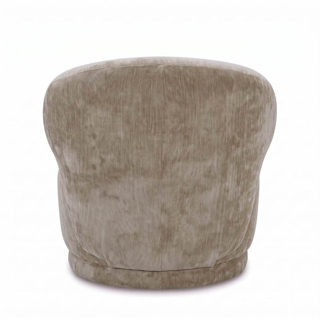 Rollo Club Chair - Distressed Velvet Natural