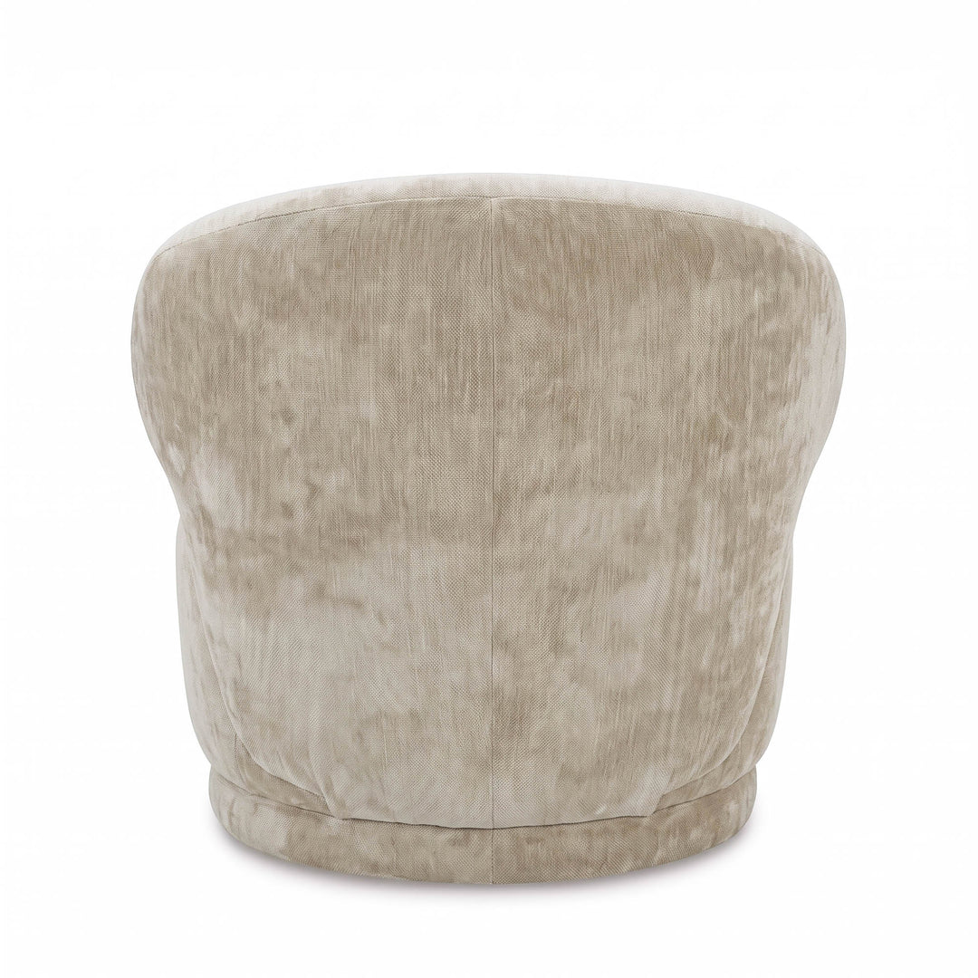 Rollo Club Chair - Distressed Velvet Natural