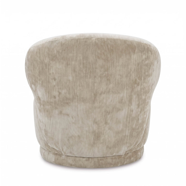 Rollo Club Chair - Distressed Velvet Natural