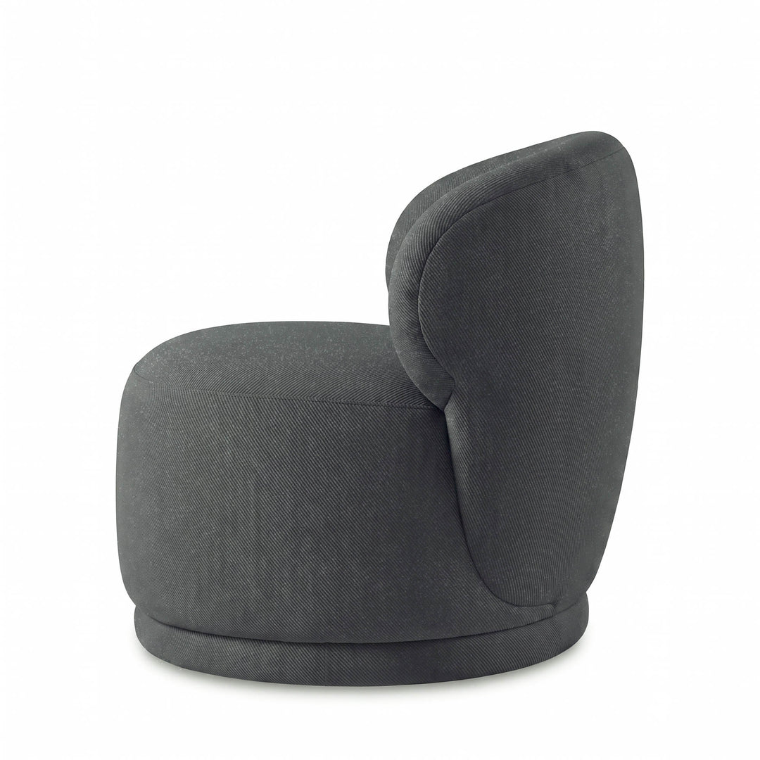 Rollo Club Chair - Twill Charcoal