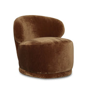 Rollo Club Chair - Distressed Velvet Bronze