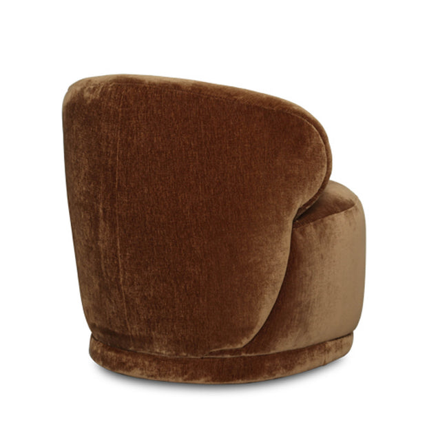 Rollo Club Chair - Distressed Velvet Bronze