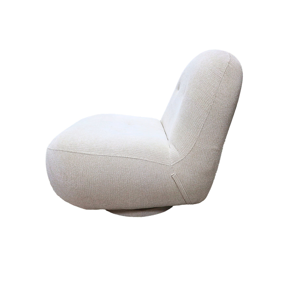Creed Swivel Club Chair - Alabaster