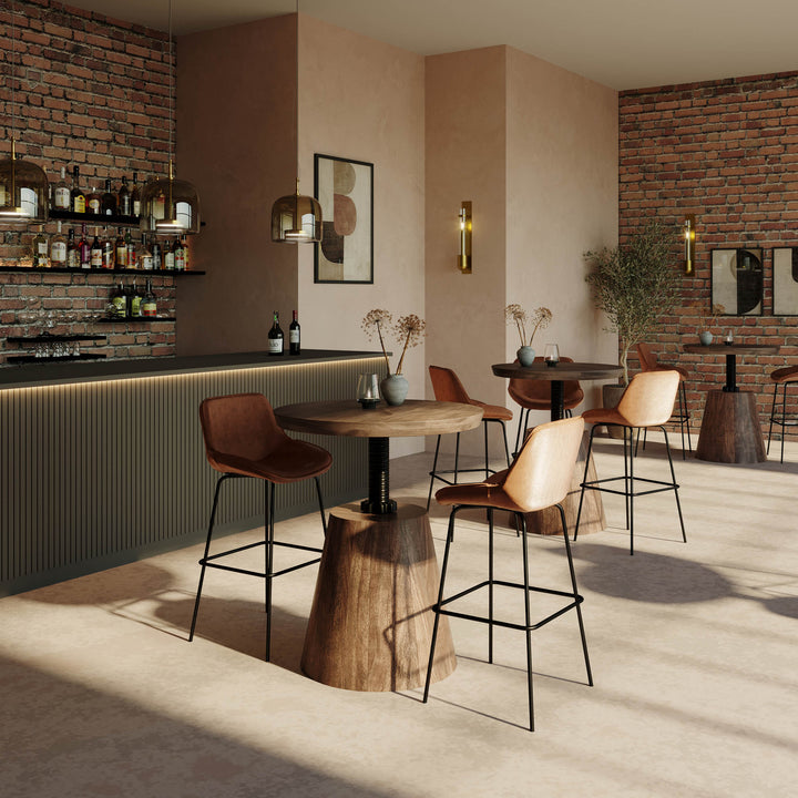 Bronx Crank Bistro Table - Coffee Brown