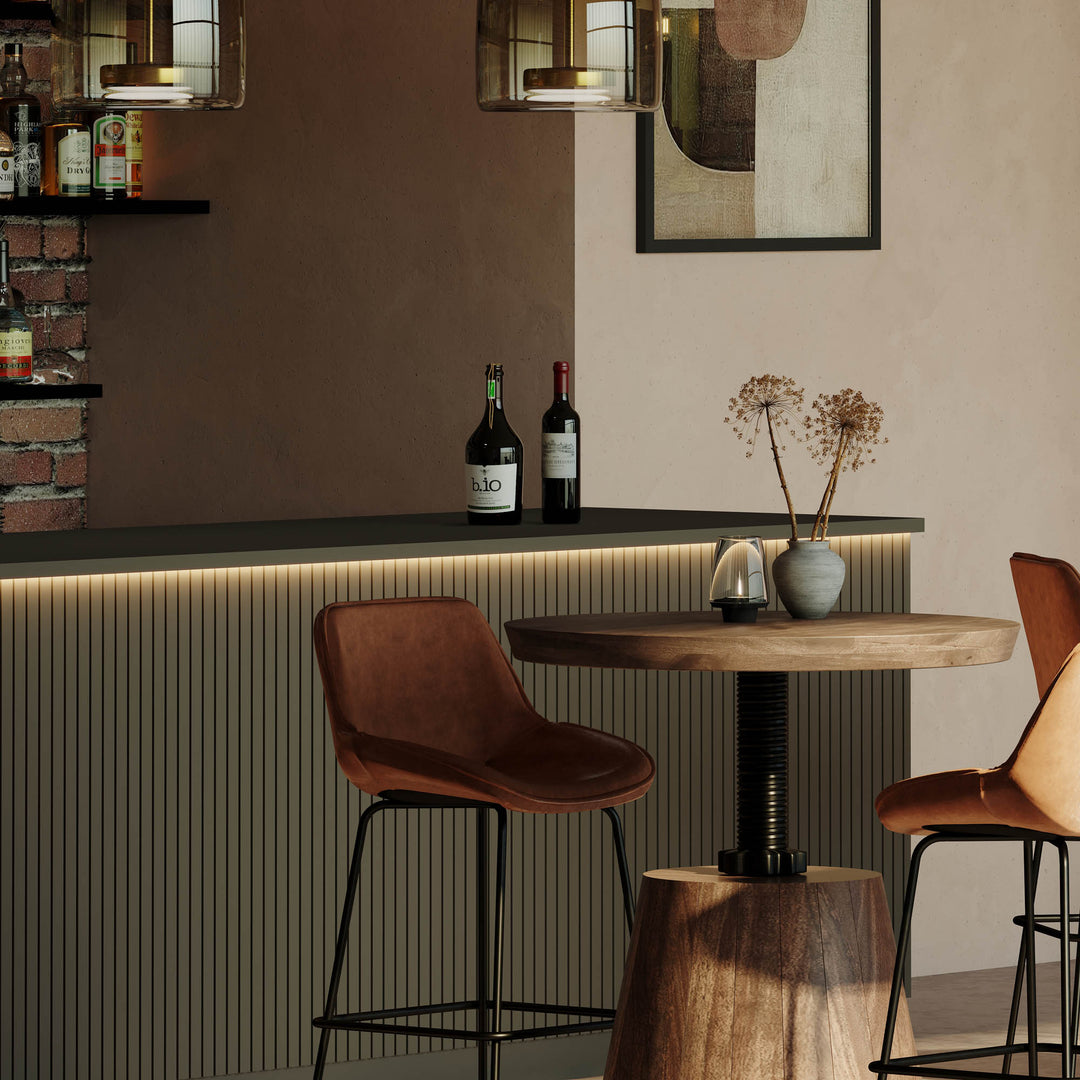 Bronx Crank Bistro Table - Coffee Brown