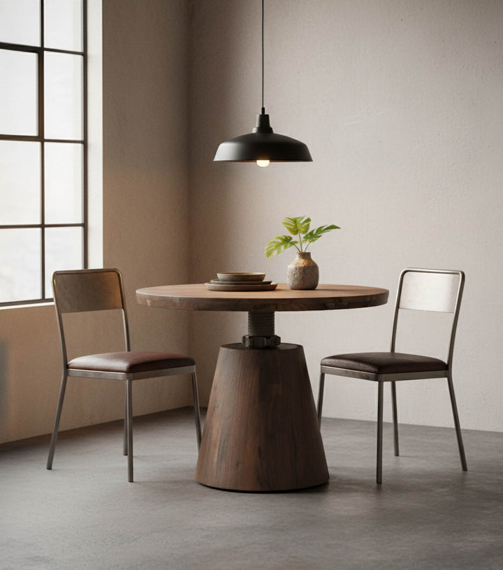 Bronx Bistro Crank Table - Vinegar Matte