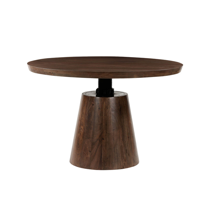 Bronx Crank Dining Table - Coffee Brown