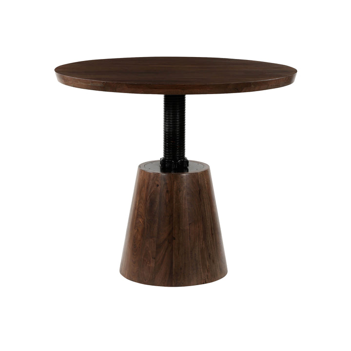 Bronx Crank Dining Table - Coffee Brown