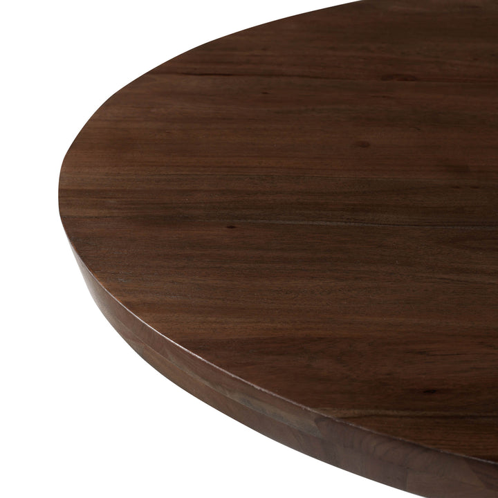 Bronx Crank Dining Table - Coffee Brown