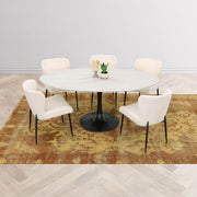 Aspen Oval Dining Table with Metal Base