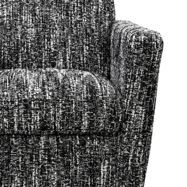 Cooper Swivel Club Chair - Chanel Black