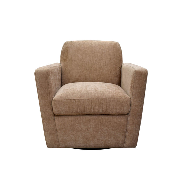 Cooper Swivel Club Chair - Latte Chenille