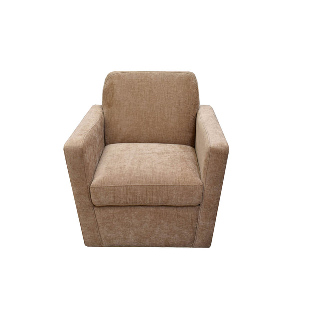 Cooper Swivel Club Chair - Latte Chenille