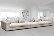 Sullivan Sofa Style with Ottoman - Alba Stone