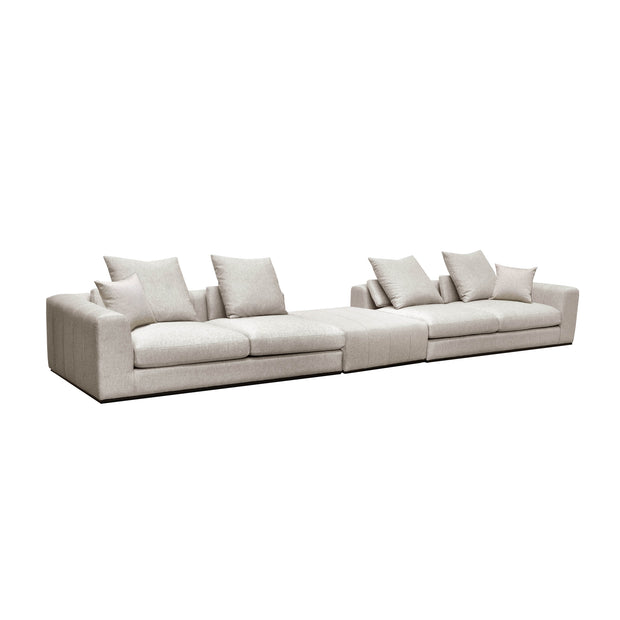 Sullivan Sofa Style with Ottoman - Alba Stone